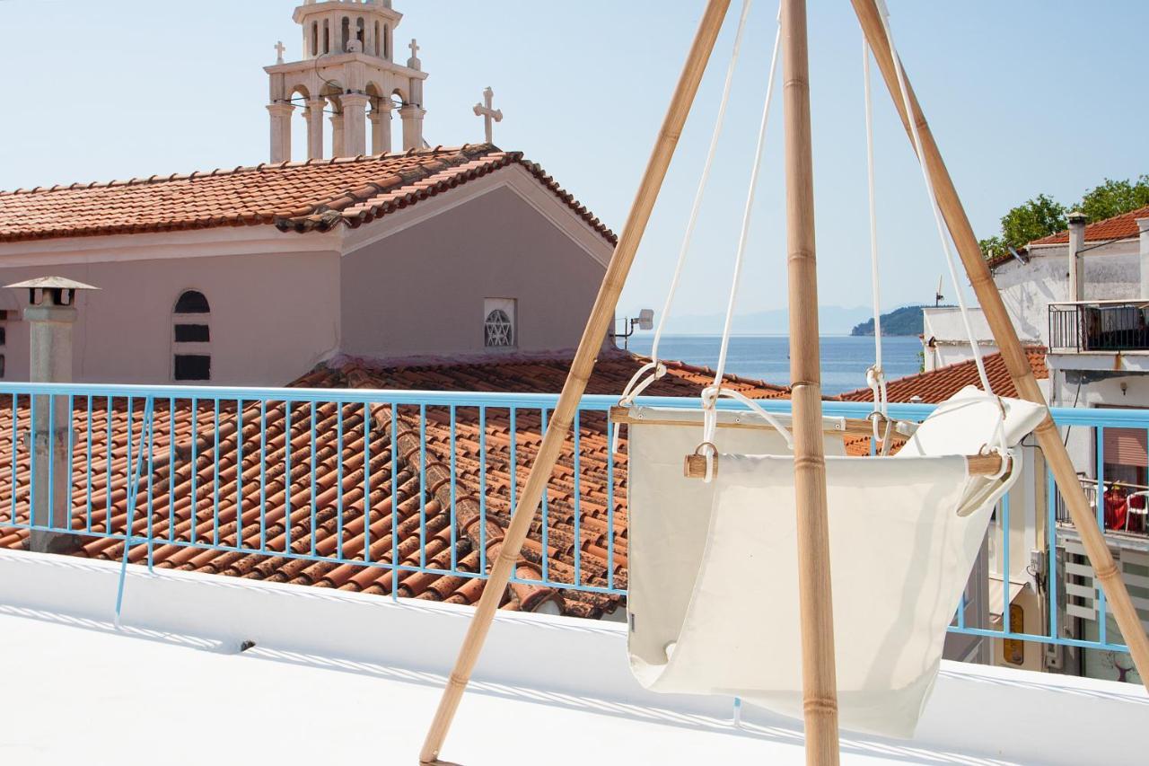 Capolavoro, Boutique Apartment With Unique Rooftop Скиатос Экстерьер фото
