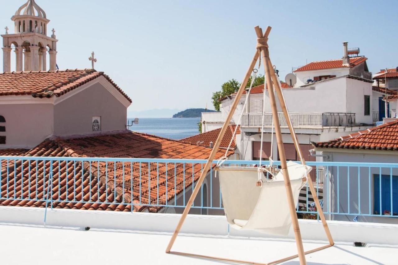 Capolavoro, Boutique Apartment With Unique Rooftop Скиатос Экстерьер фото